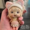 10Cm Mini Bjd Doll Ob11 Dolls 1/12 Cute Surprise Toy Dolls For Girls Kawaii Face Ob11 Body Doll Bjd Doll Full Set For Kids Gift