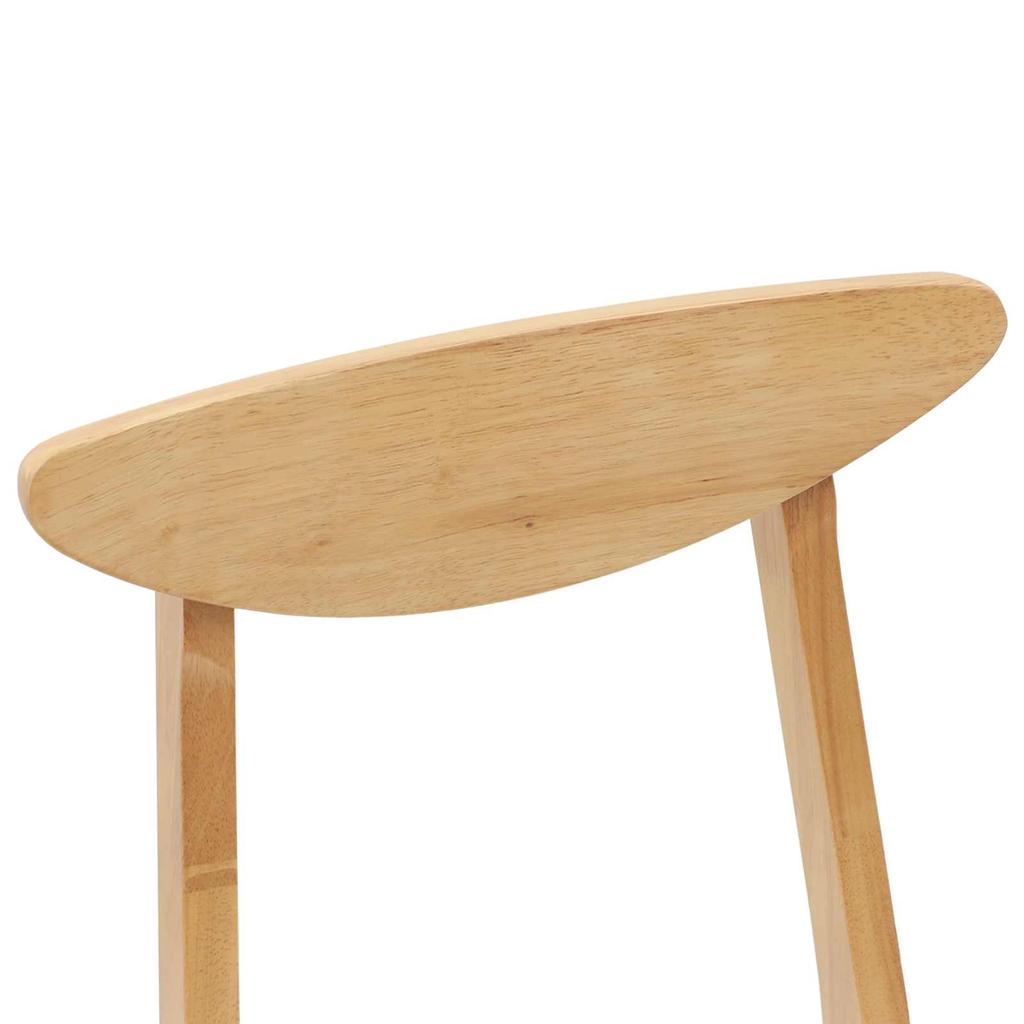Dining Chairs 2 Pcs Natural 42 X 47.5 X 81 Cm