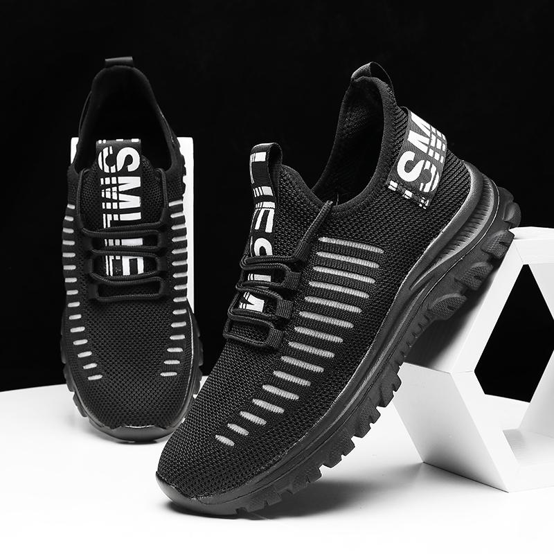 Fashion Running Men's Shoes Platform Casual Sports Mesh Breathable Outdoor Walking Comfortable Lightweight Jogging Tennis Shoes