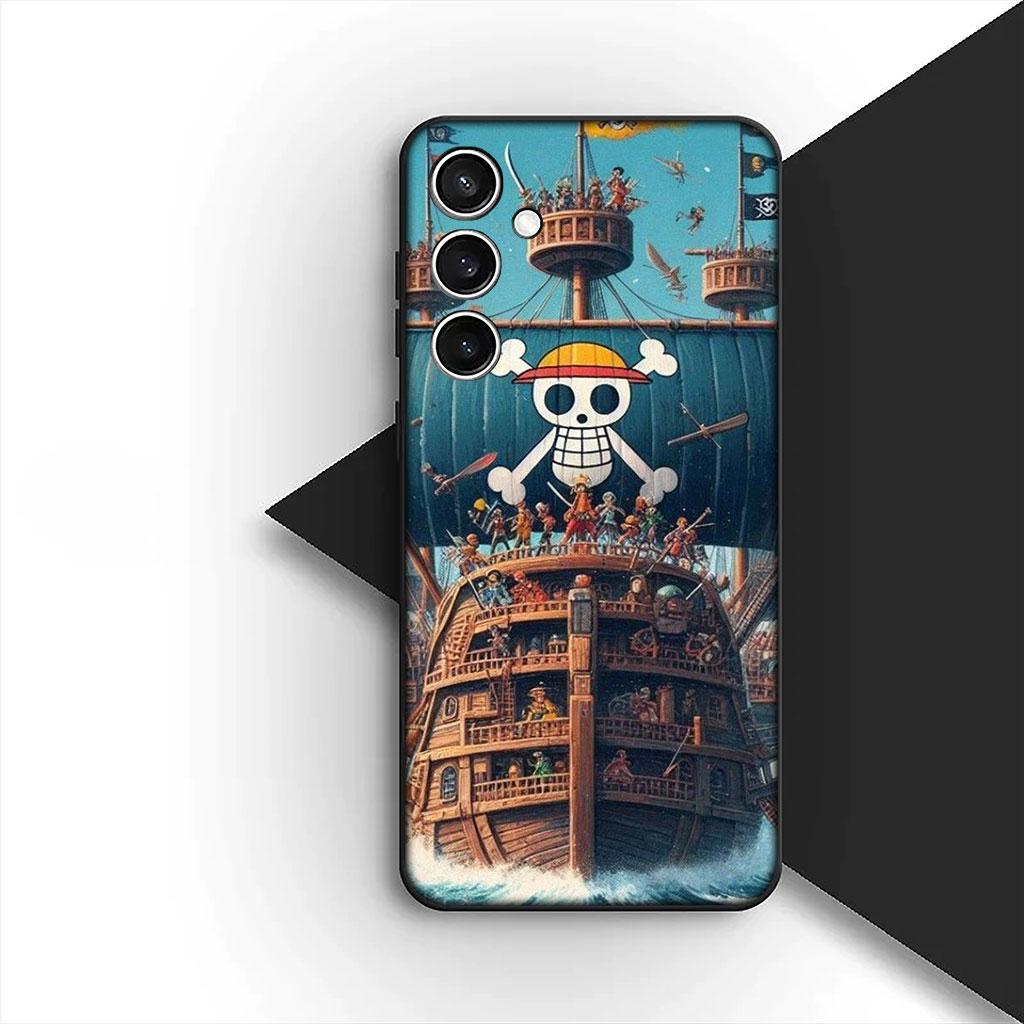 

Jinbe Kaidous One Luffy Pieces Phone Cover for Samsung Galaxy S25 S24 S23 FE Ultra Plus S7 Edge S25+ S23+ A56 5G Soft Case Galaxy A56 5G