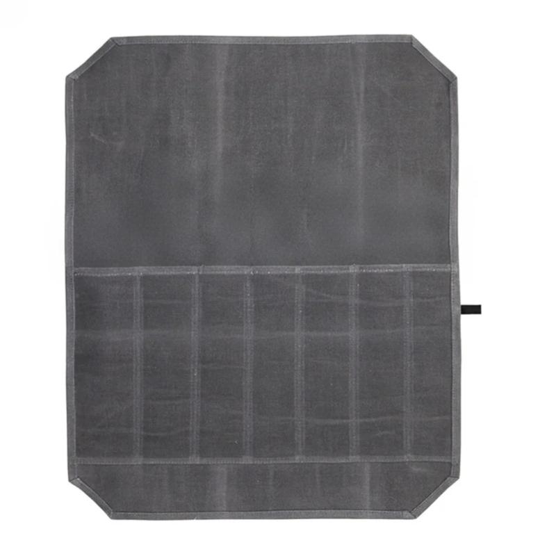 Knife Roll for Case, Waxed Canvas Cutlery Knives Holders Protectors, Home Kitchen Cooking Tools Camping Wrap Bag