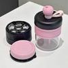 Practical Plastic Cold Brew Maker With Presses Ice Function Office Cold Brew Coffee Cup for Home and Travel