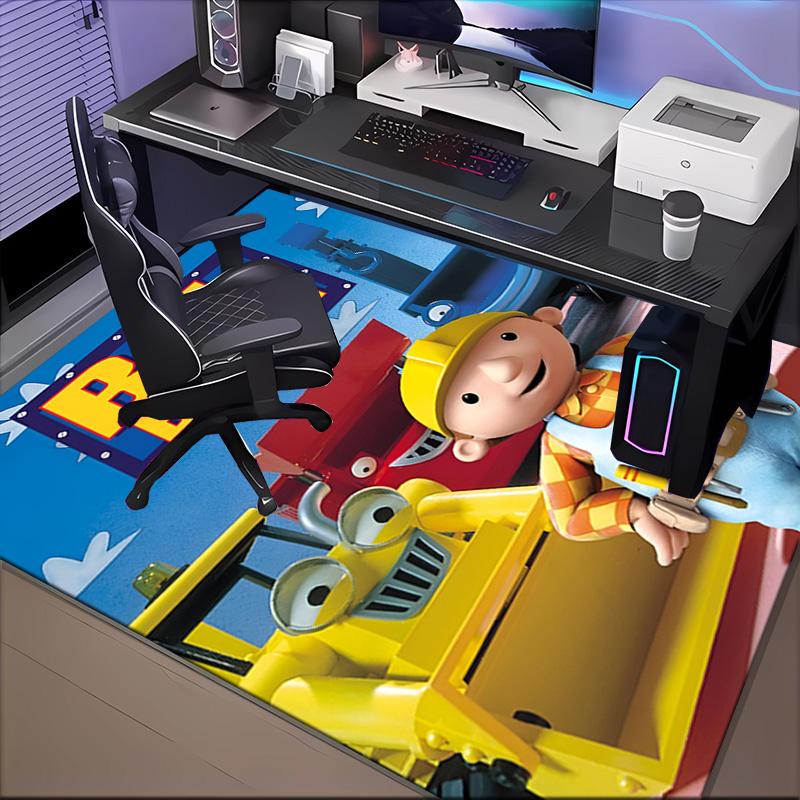 The Builder's Adventure Floor Mat for Living Room, Game Rooms, Office, Bedroom, Office Floor Mat Playful Design, Christmas fan gifts