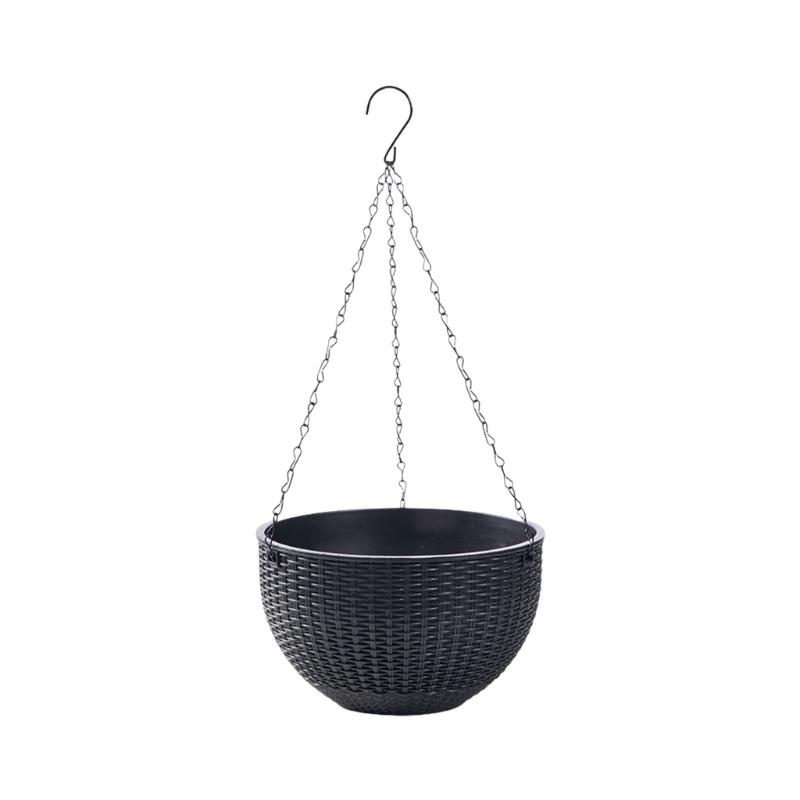 Space Saving Resin Flower Pot Hanging Planter Basket For Vine Ferns Modern Home Balcony Gardening Accessories