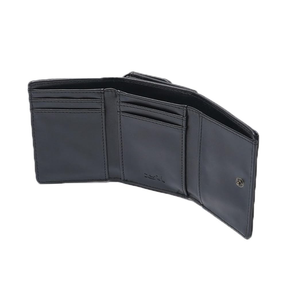 X-girl Mills Logo Faux Leather Mini Wallet (105253054012) Black, One Size