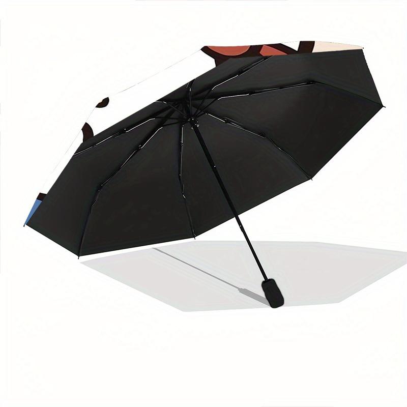 Milk Cake & Hello Kitty Design Automatic Opening and Closing Folding - A Good Choice for Gifts, Fashionable and Convenient Umbrella With Cute Cartoon