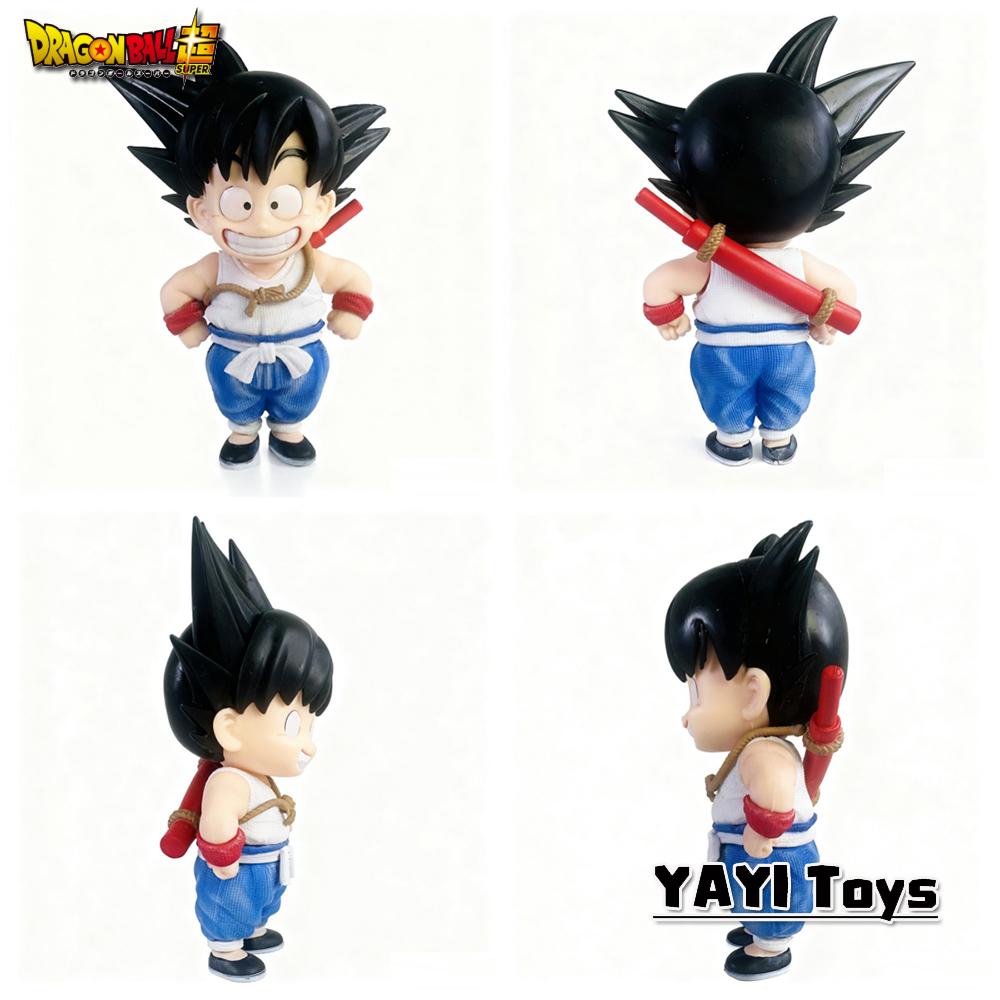 New Dragon Ball Son Goku Anime Figures Krillin Fuguire Childhood Cute Models Pvc Statue Desk Ornaments Collection Toys Gift Round Sensory Compression