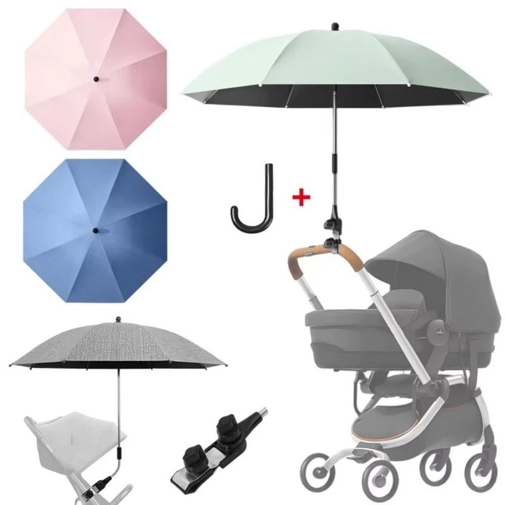 Met Klem UV-Bescherming Paraplu Verstelbare Kinderwagen Paraplu Zon Bescherming