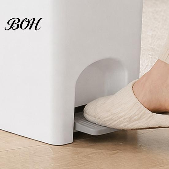 Space Saving Trash Can for Cabinet Gaps Slim Can, with Pedal Step Design, Touchless Odor Proof Wastebasket, Efficient Utilization Garbage Bin