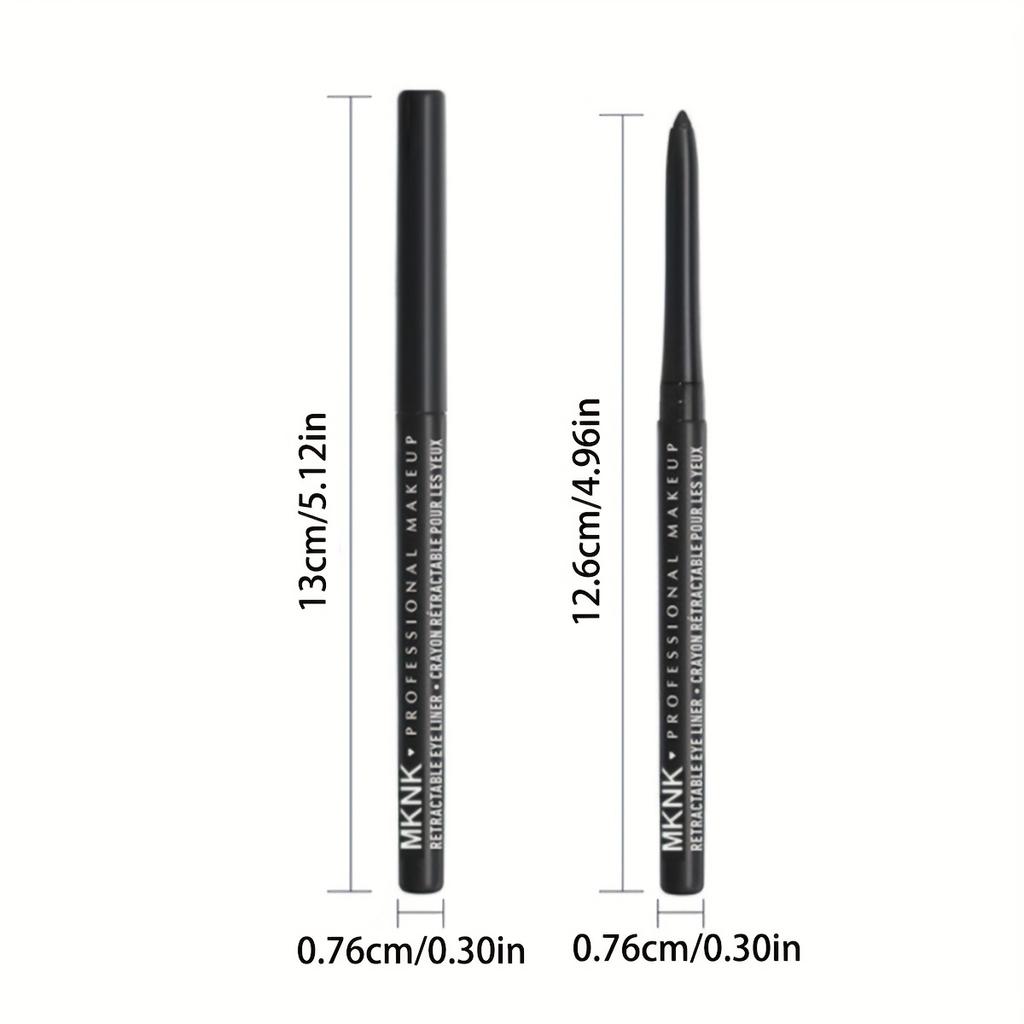 8-Farben Automatischer Dreh-Gel-Eyeliner-Stift: Wasserfest, Wischfest, Langanhaltend, Geschmeidige und einfache Anwendung für müheloses Augen-Make-up