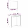 VidaXL 2-piece Bathroom Furniture Set Brown Oak, Bathroom Cabinet, Bath Cabinet, Vanity Unit of 835699
