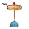 Dimmable Nightstand Light Retro Glass Mushroom Table Lamp USB Rechargeable Touch Control Bedside Modern Metal Desk Lamp 3 Colors Night for