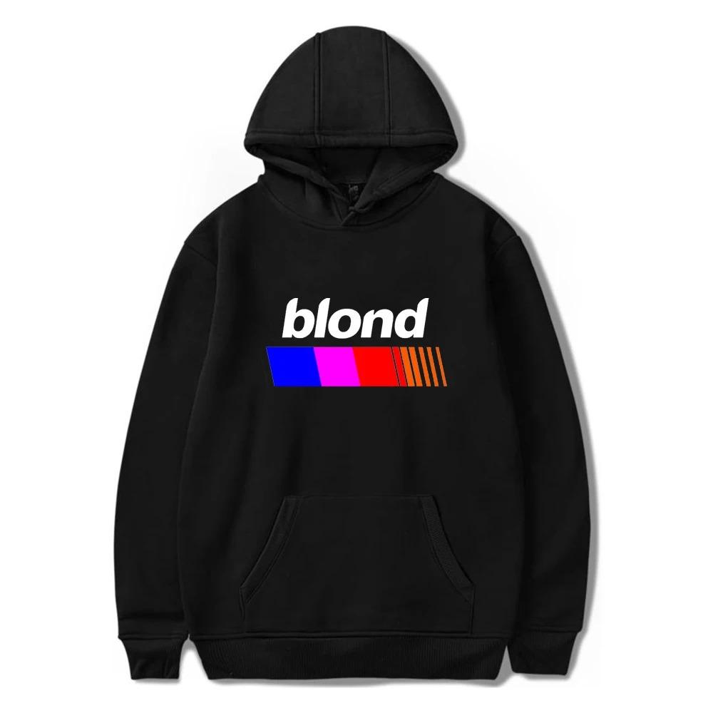 Trend Pop Singer Frank Hoodie Ocean Print Women Men Cotton Sweatshirt Streetwear Blond Pullover Fashion Winter Clothes Tops