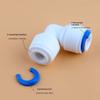 1/4 Inch Pipe To 1/4 Inch Pipe Quick-Connect Elbows, Suitable For Ro Water Systems, 10 Pieces Per Pack