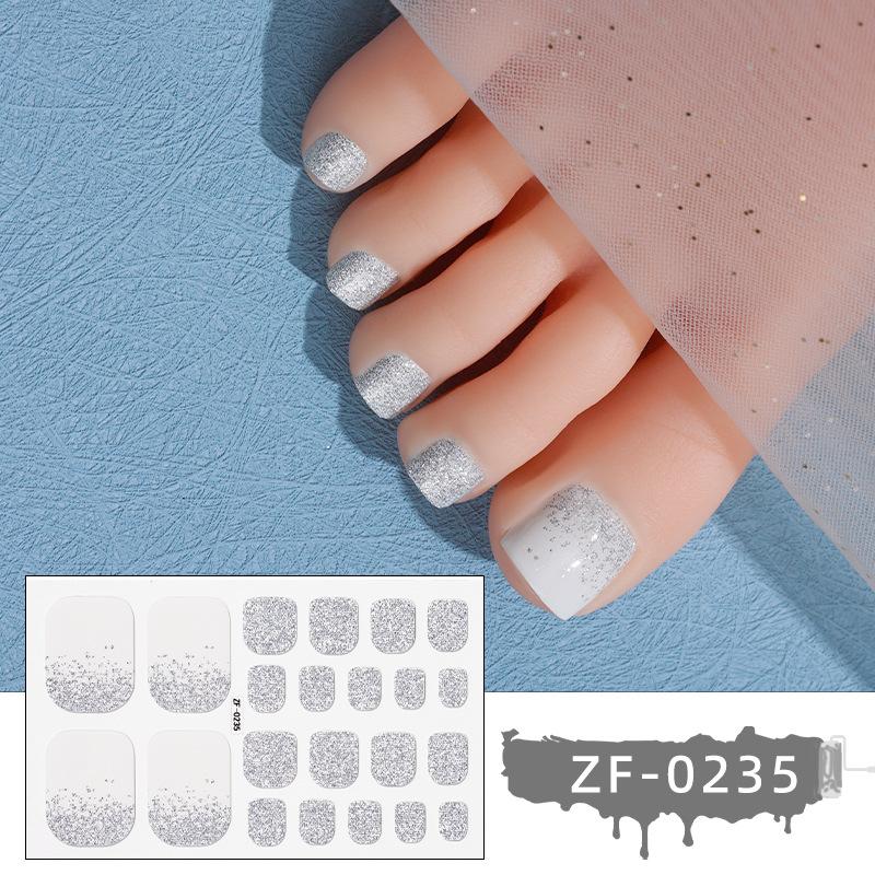 Nové samolepky na nohy, samolepky na nehty, vodotěsné samolepky na nehty s cibulovým práškem 5D imitace diamantu