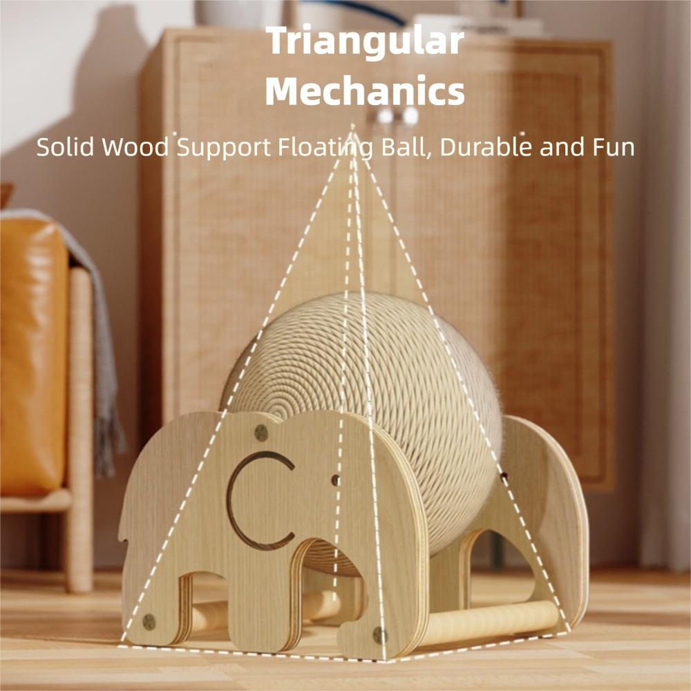 Cute Cats Scratcher Elephant Shape Cat Chew Toys Pet Supplies Cat Scratching Ball Toy  Pet Playtime
