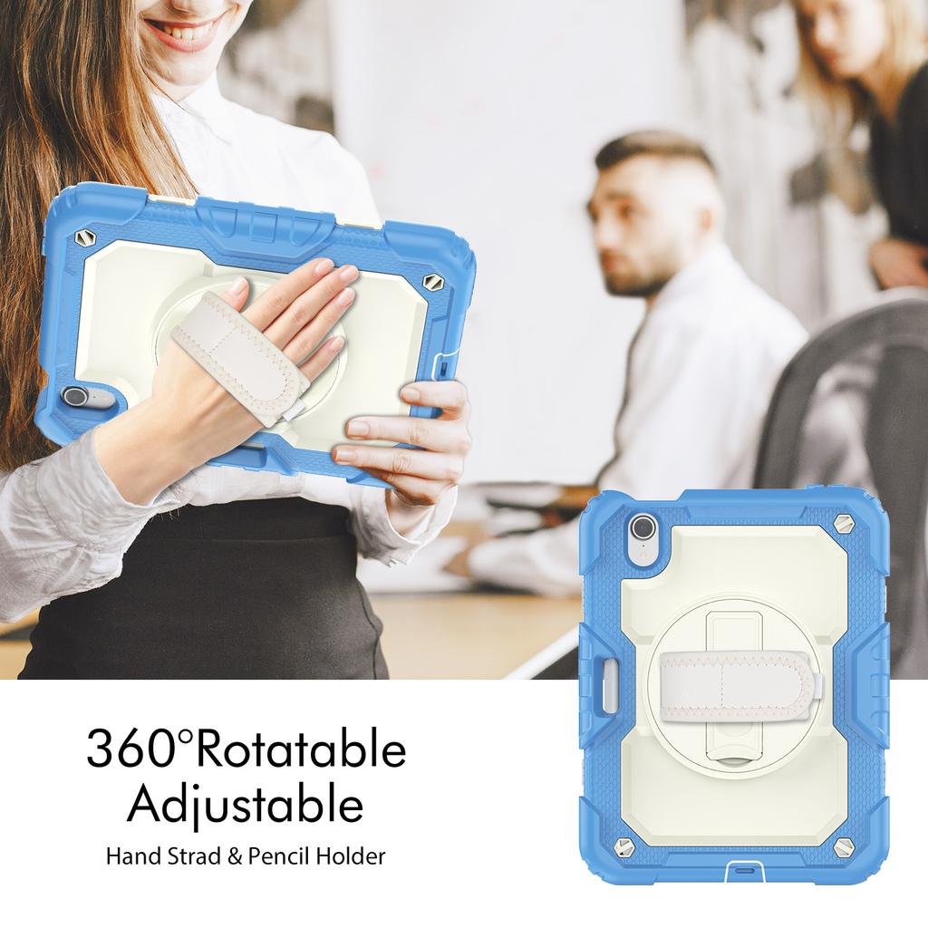 360 Rotatable Stand Case Universal For iPad Mini 7 2024 A17 Pro Mini 6 2021 8.3 Inch Heavy Duty Cover With Screen Protector Capa