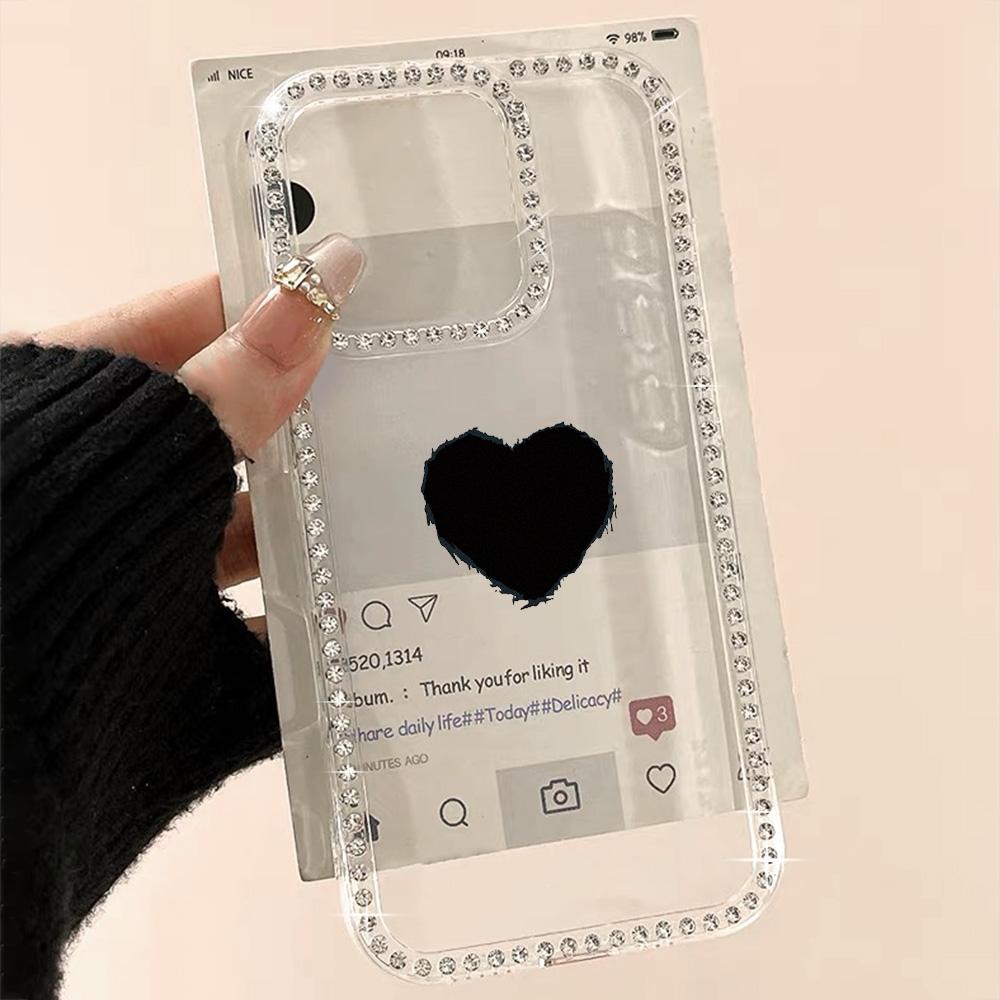 Bracelet Chain Phone Case For iPhone 17 16 15 13 14 for 17Air 17 12 14 16 Pro 17 14 16 Pro Max Sparking Diamond Cute Pattern Hard Cover With Lanyard