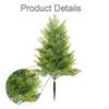 20 Inch Christmas Artificial Tree with Faux Plants PP Material Versatile Decorative Rustic