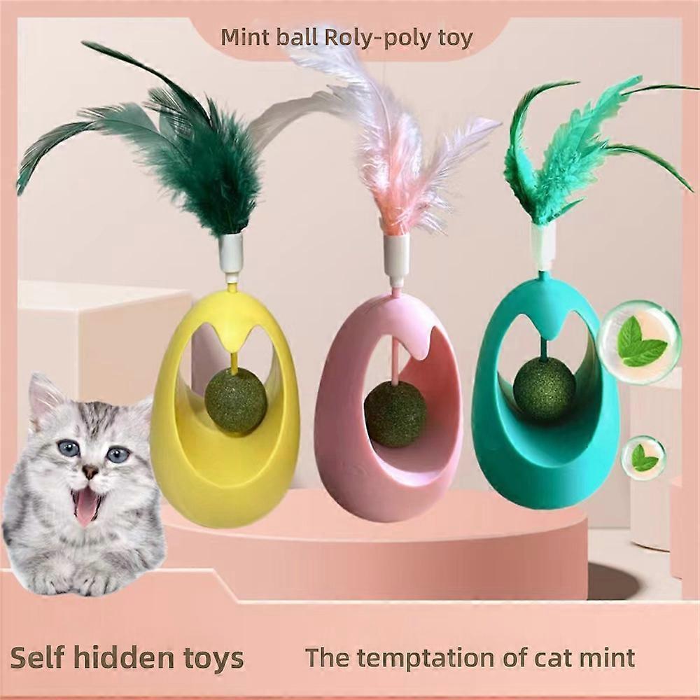 Catnip Ball Fashion Bite Resistant Interactive Teeth Cleaning Grinding Teeth Pet