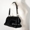 Chanel ChainShoulder Shoulder Bag A33096 COCO Mark Gamaguchi 2WAY Black Velor Women Used