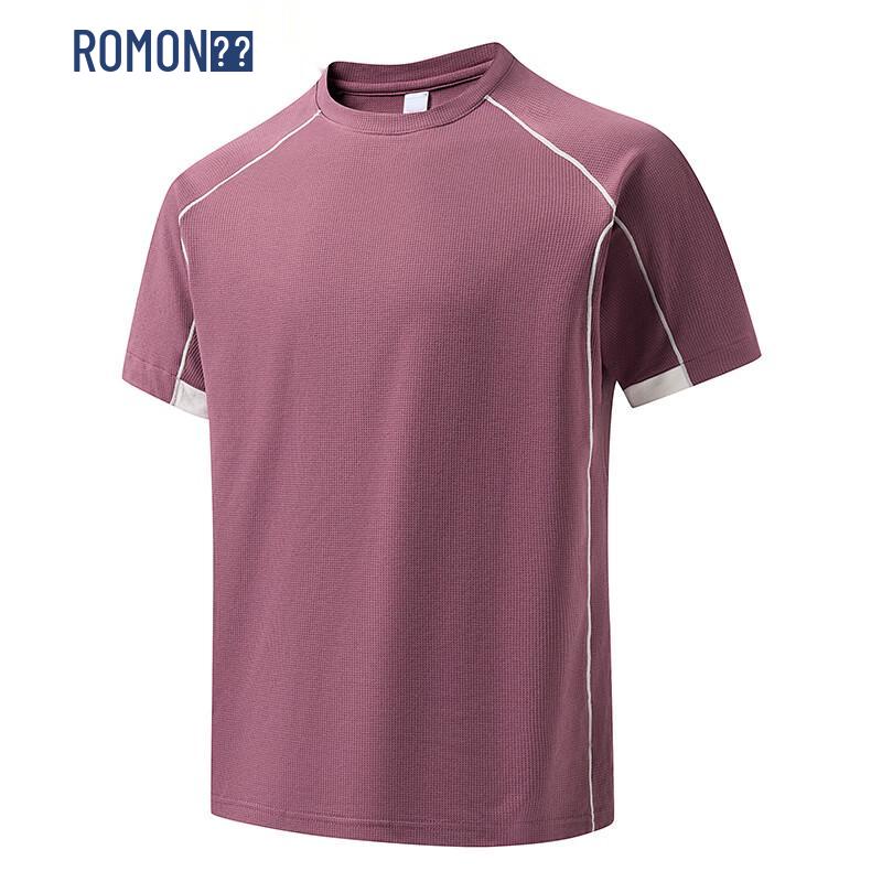 ROMON Men s Summer Casual Sports T-Shirt L