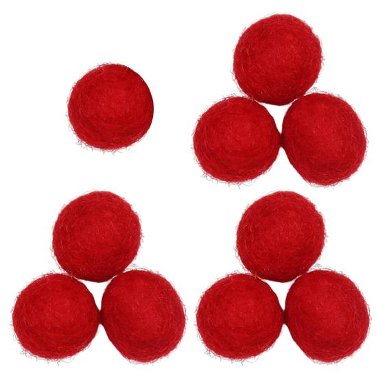 10 Stück 15mm Filzpompons Dekorativ Handgemacht Lustig Handgefertigt DIY Wollfilz