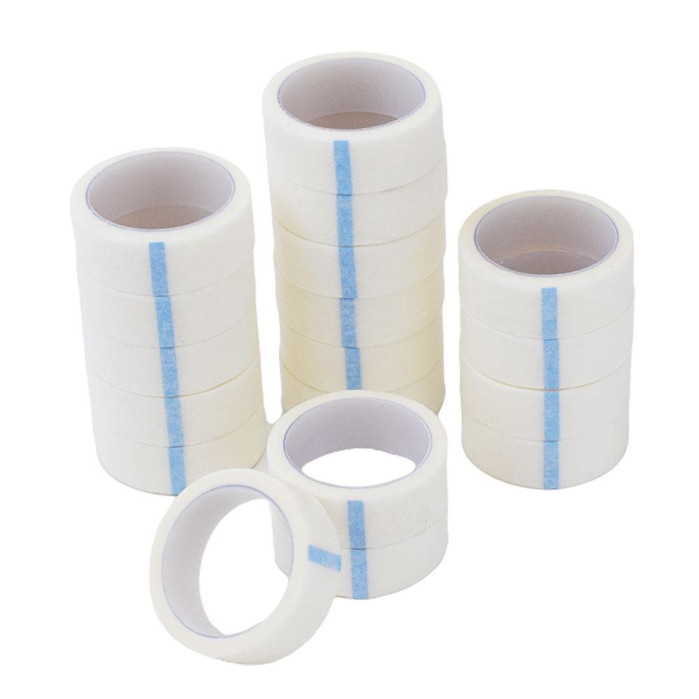 9Mx1.25cm Breathable Eyelash Extension Paper Tape Roll - Non Woven Fabric Adhesive for Fake Eyelashes - 1/5/10/20/50PCS Options