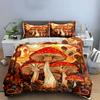 Mushroom Art Decor Set - Nature Multiple Sizes Kid'S And Adults' Bedroom Exquisite 3Pc Bedding Set, Gift