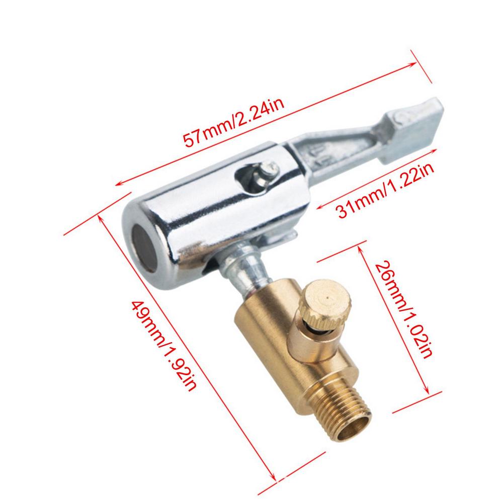 Inflation Valve Adapter Quick Connector Car Tire Air Chuck Air Compressor Tire Inflator Attachment Zinc Alloy Adapter Connector