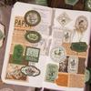 Light Retro Label Box Stickers Writable Sealing Sticker Decoration Handbook Stickers Aesthetic Stationery 40pcs/box