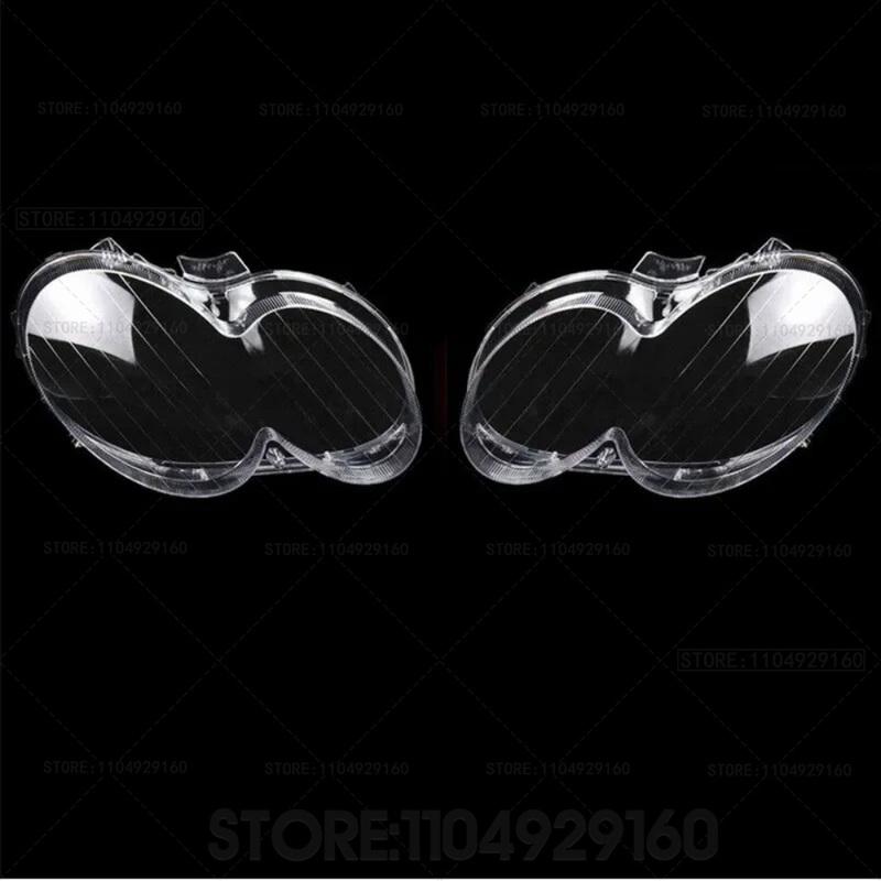 Pair Headlight Cover Shell Car Headlight Lens Cover For Mercedes-Benz W209 CLK 2-Door 2003-2009 Headlamp Shade Shell Glass Cover