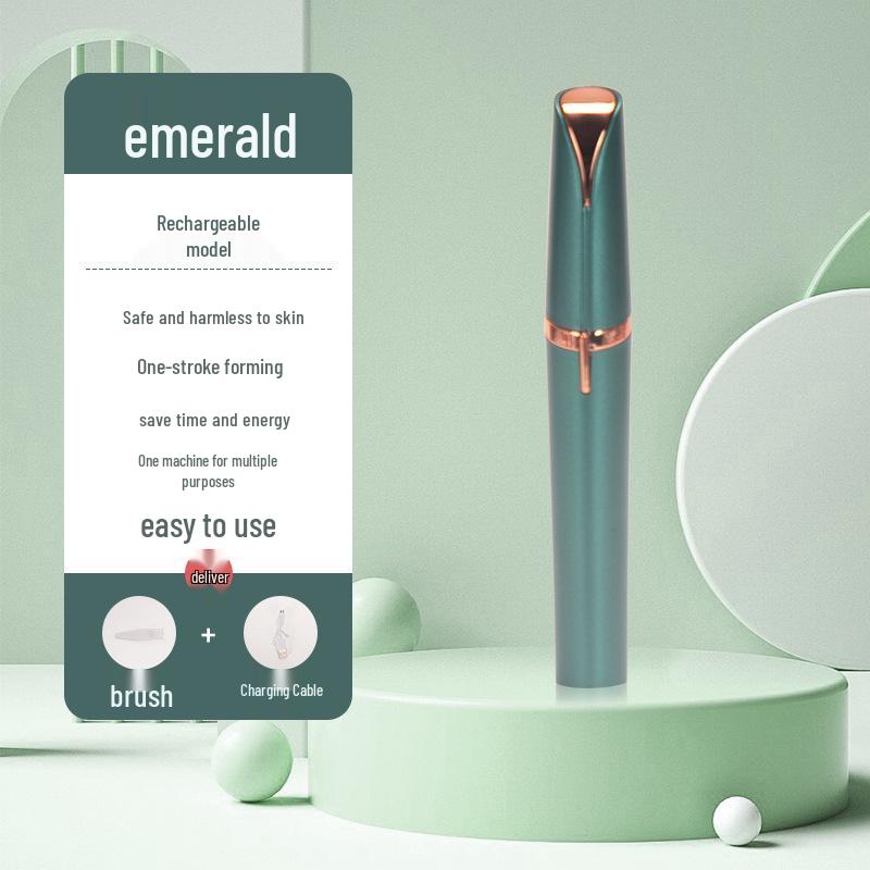 Rechargeable Electric Eyebrow Trimmer: Ladies' Automatic Shaving Tool for Perfect Brows