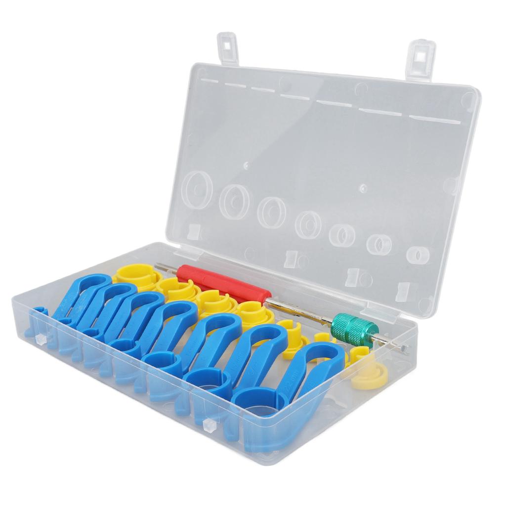 16PCS Car AC Fuel Line Disconnect Removal Tool Set with Storage Box Compact for Air Conditioning Pipes Heater Hose