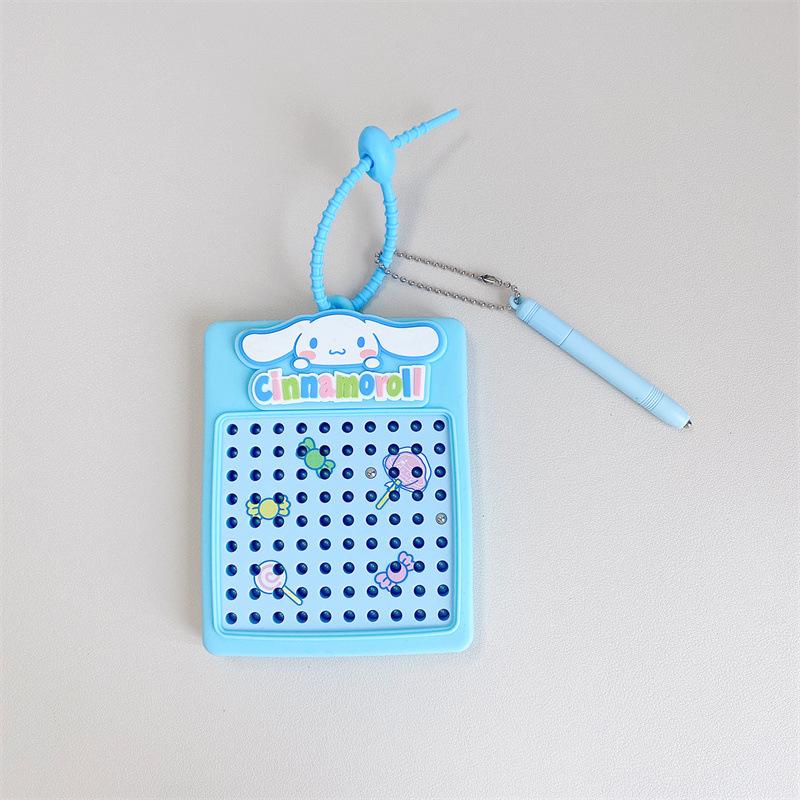 

90 Beads Magnetic Chuck Drawing Board Keychain Puzzle Decompression Toy Schoolbag Pendant Birthday Gift individually packaged