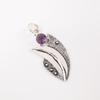 Amethyst Gemstone 925 Sterling Silver Jewelry Handmade Fashionable Pendant Gift PP-36-9
