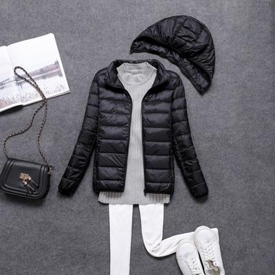 White Duck Down New Down Jacket Women's Short Cute Slim Fit Light Large Size Students Can Take Off the Trendy Coat