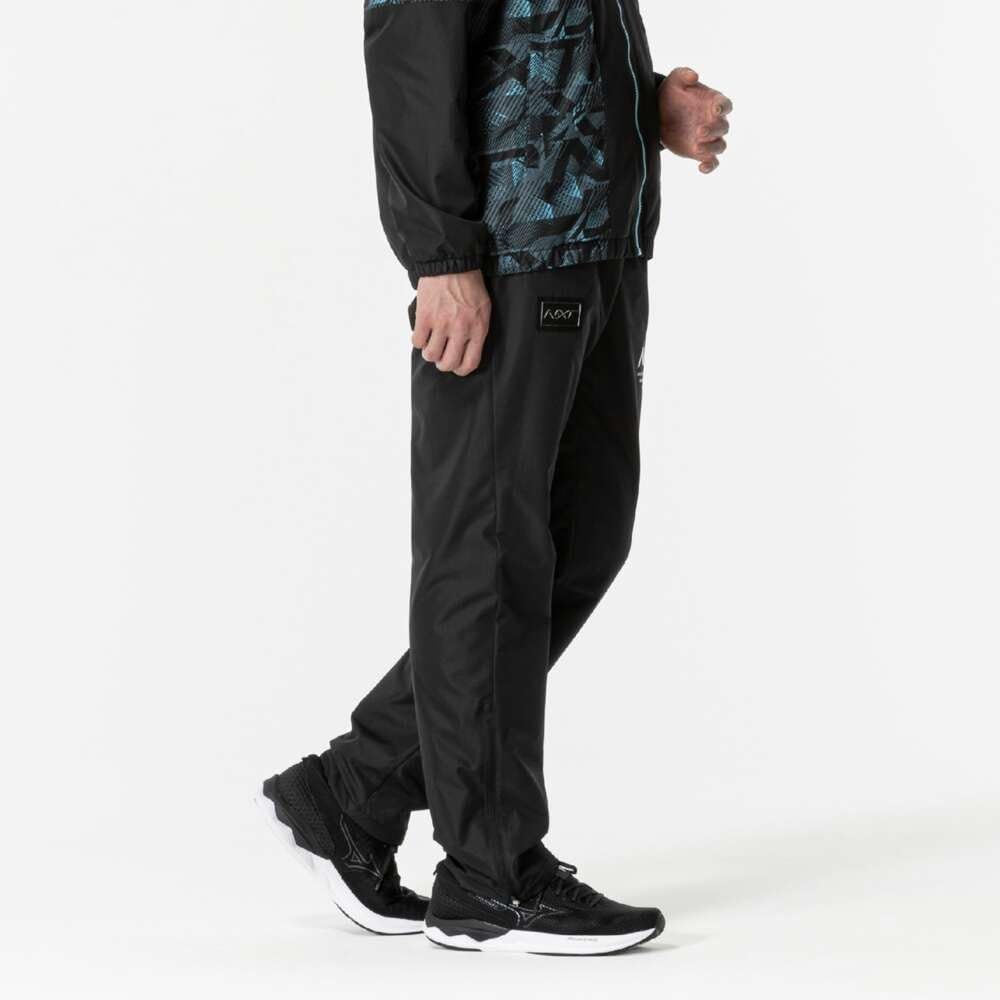 Mizuno Breath Thermo Training Warmer and 32JFB740 N-XT Pants, Moisture-Wicking, Water-Repellent, Windproof, Black,