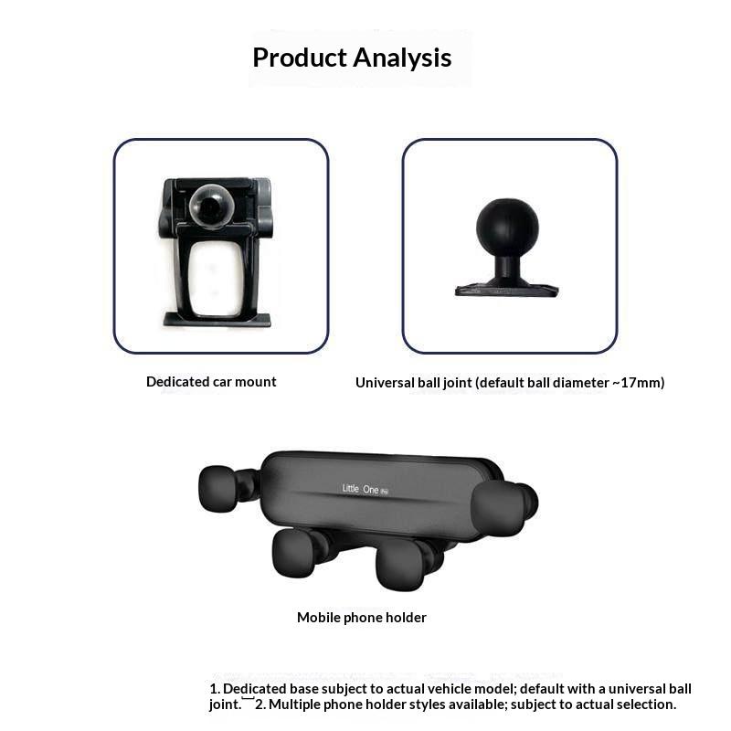 Fit For Leapmotor T03 Car Specialized Cartoon Style Car Phone Mount Screen Navigation Clip No Air Vent Blocking Modification