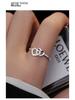 Banyan Tree S925 Silver Heart-to-Heart Double Love Ring for Women - Simple, Versatile, High-End Gift.