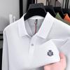 100% Pure Cotton High-End Brand Men'S Long Sleeved Polo Shirt Autumn Fashion New Luxurious Original Embroidery Top Golf T-Shirt