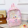 Plush Cute Cartoon Rabbit Letter Printed Children Backpack For School Use