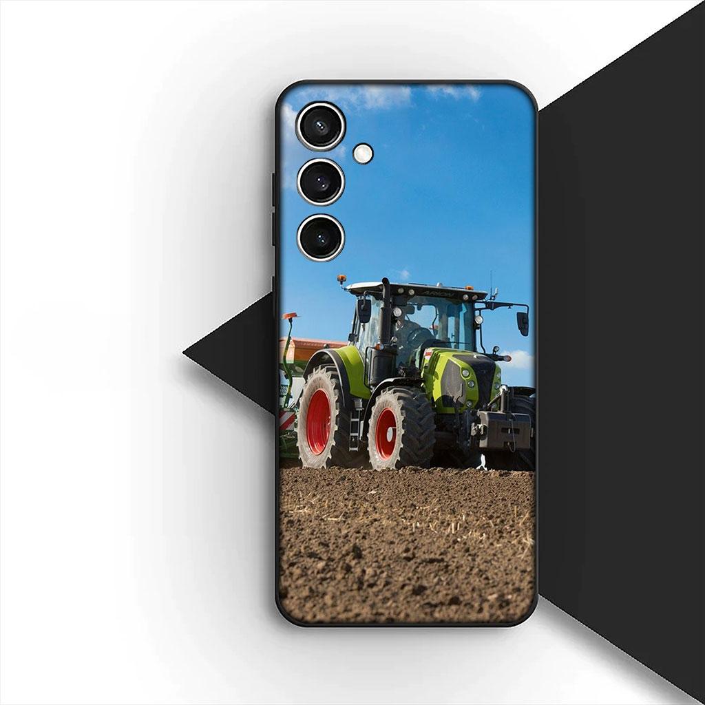 Farms Vehicles Tractors Silicone Phone Cover for Motorola Moto G86 G57 E14 E15 G14 G34 G35 G84 G24 A54 G15 Power E22 Soft Case