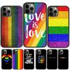 Gay Lesbisch LGBT Regenbogen Zitate Handyhülle Cover Für iPhone 17 Air 15 16e 14 13 12 Pro Max 11 Pro Max Plus Hülle
