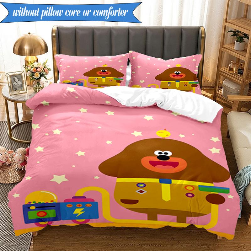 Cute Du-ggee Adventure 3pcs K-pop music group Bedding set,Ideal for Bedroom, Dormitory,Including Duvet Cover And 2pcs Pillowcases,Fan gifts