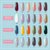 MAYJAM 6Pcs Fall Winter Gel Nail Polish Set Soak Off UV Nail Lamp Yellow Orange Brown Gray Gel Polish Weekend Getaway Nail Gel Manicure Kit