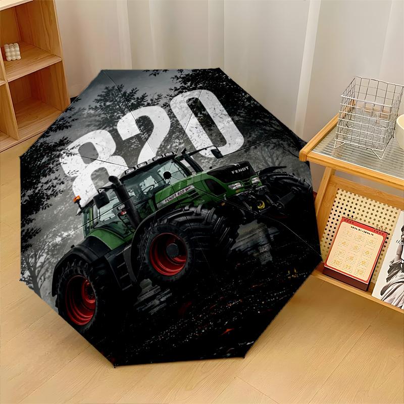 Fendt Print 8?Ribben Automatische Paraplu Windbestendig Lichtgewicht Opvouwbare Paraplu Voor Buitenreizen