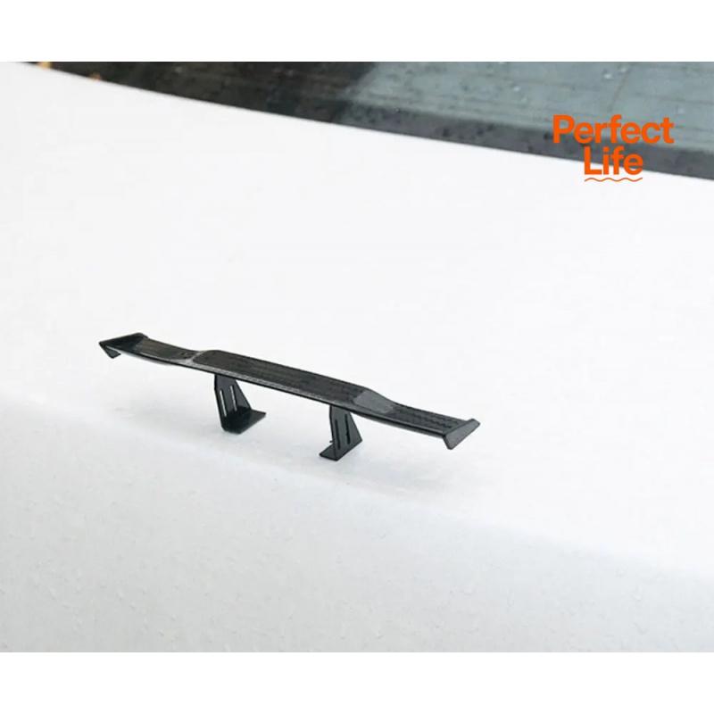 1Pcs Car Rear Spoiler Mini Wing Small Model Decoration Auto Parts GT Style Winglet Mini Carbon Fiber Look Tail Wing