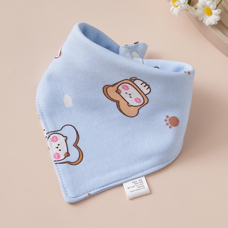 Super Soft Cotton Infant Bib & Neck Warmer - Anti-Spit Up, Autumn/Winter Triangle Scarf