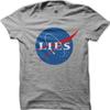 NASA Lies FLAT EARTH Printed T-shirt 9046